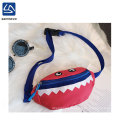 Small waist bag cartoon shark design cross body bag for children